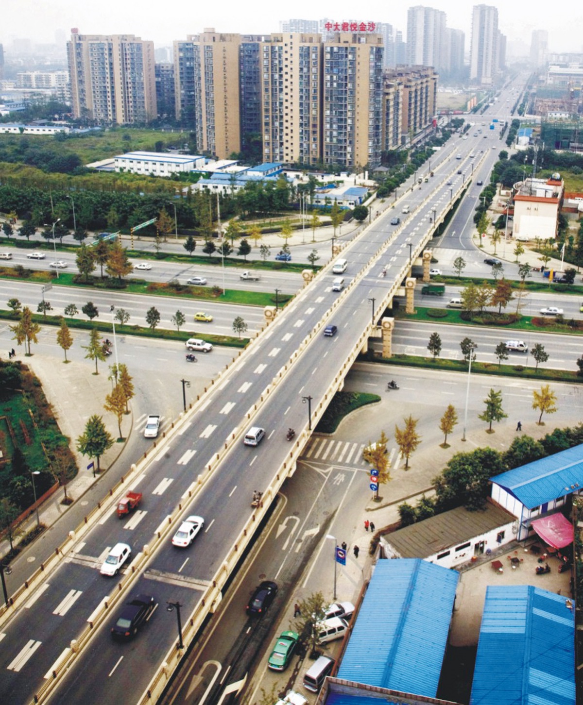 成都机场路东延线跨锦江大桥