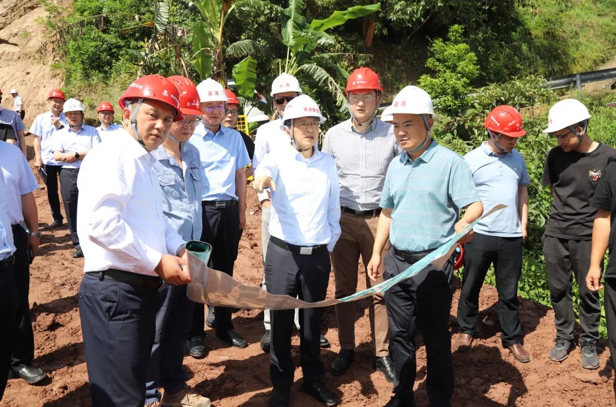 蜀道集团副总经理杨如刚一行赴隆黄铁路隆叙段扩能改造工程项目开展汛期检查及项目建设督导调研